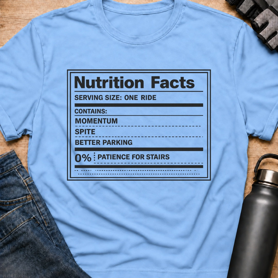 Printify T-Shirt Light Blue / S Nutrition Facts T-Shirt Nutrition Facts T-Shirt
