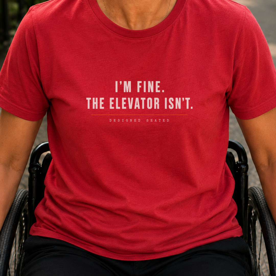 Printify T-Shirt Red / S Elevator Isnt T-Shirt Elevator Isnt T-Shirt