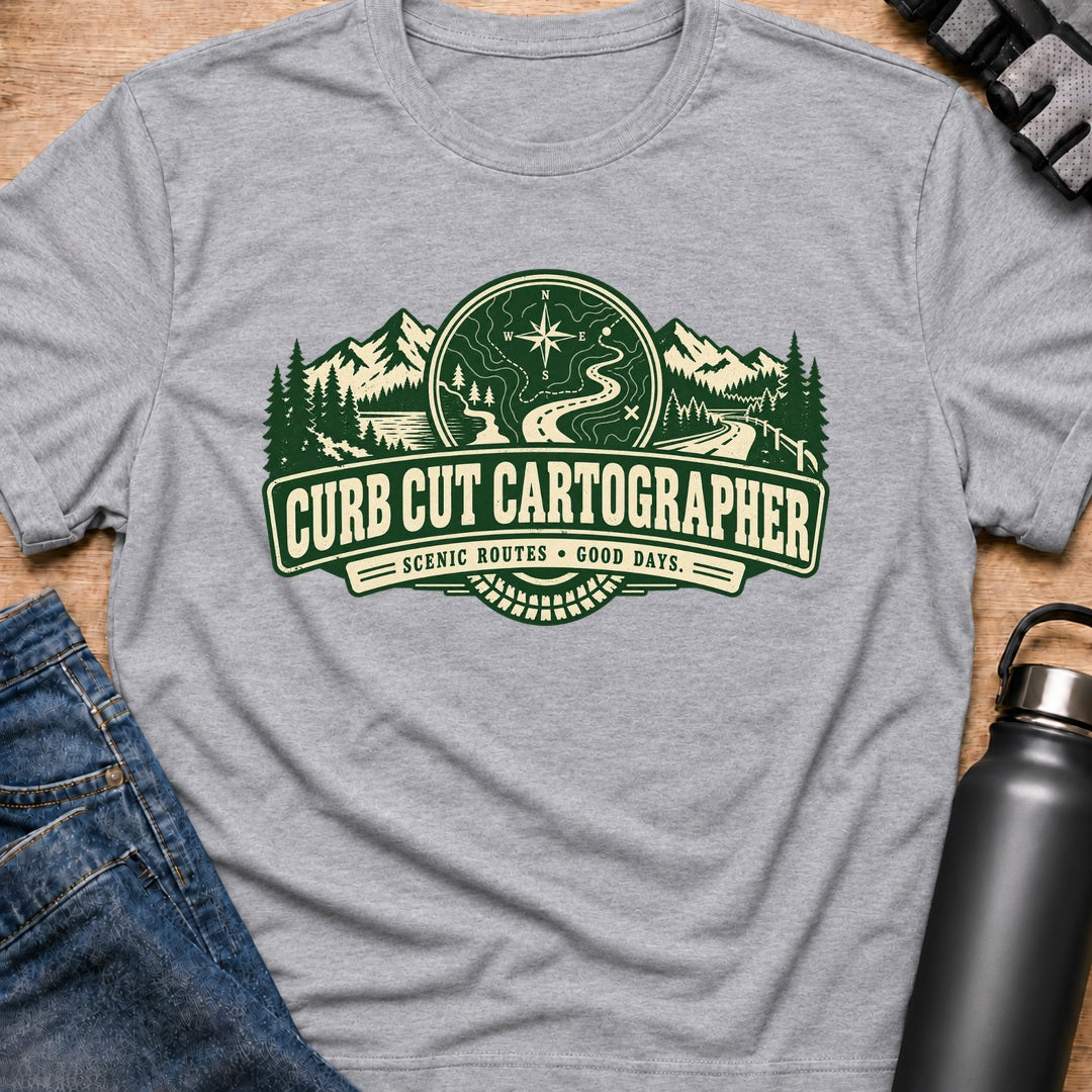 Printify T-Shirt Sport Grey / S Currb Cut Cartograper T-Shirt Currb Cut Cartograper T-Shirt