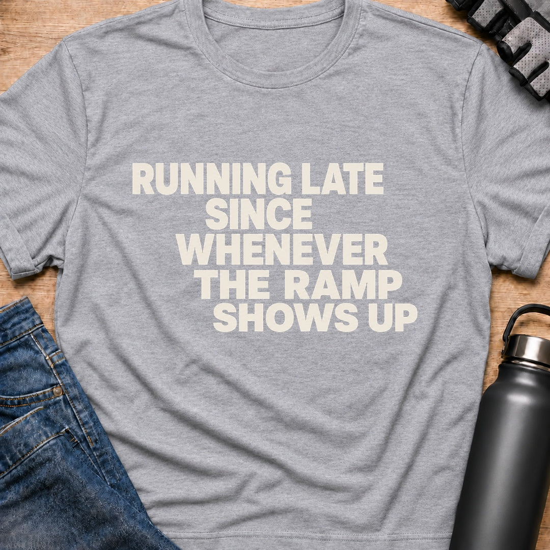 Printify T-Shirt Sport Grey / S Running Late T-Shirt Running Late T-Shirt