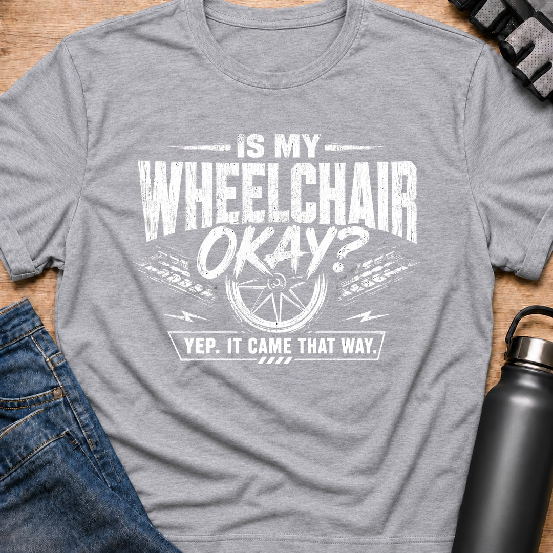 Printify T-Shirt Sport Grey / S WheelChair Ok T-Shirt WheelChair Ok T-Shirt