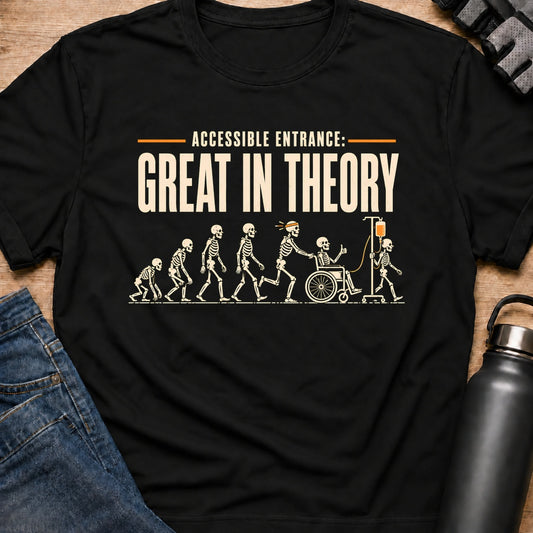 Printify T-Shirt Black / S Great In Theory T-Shirt Great In Theory T-Shirt