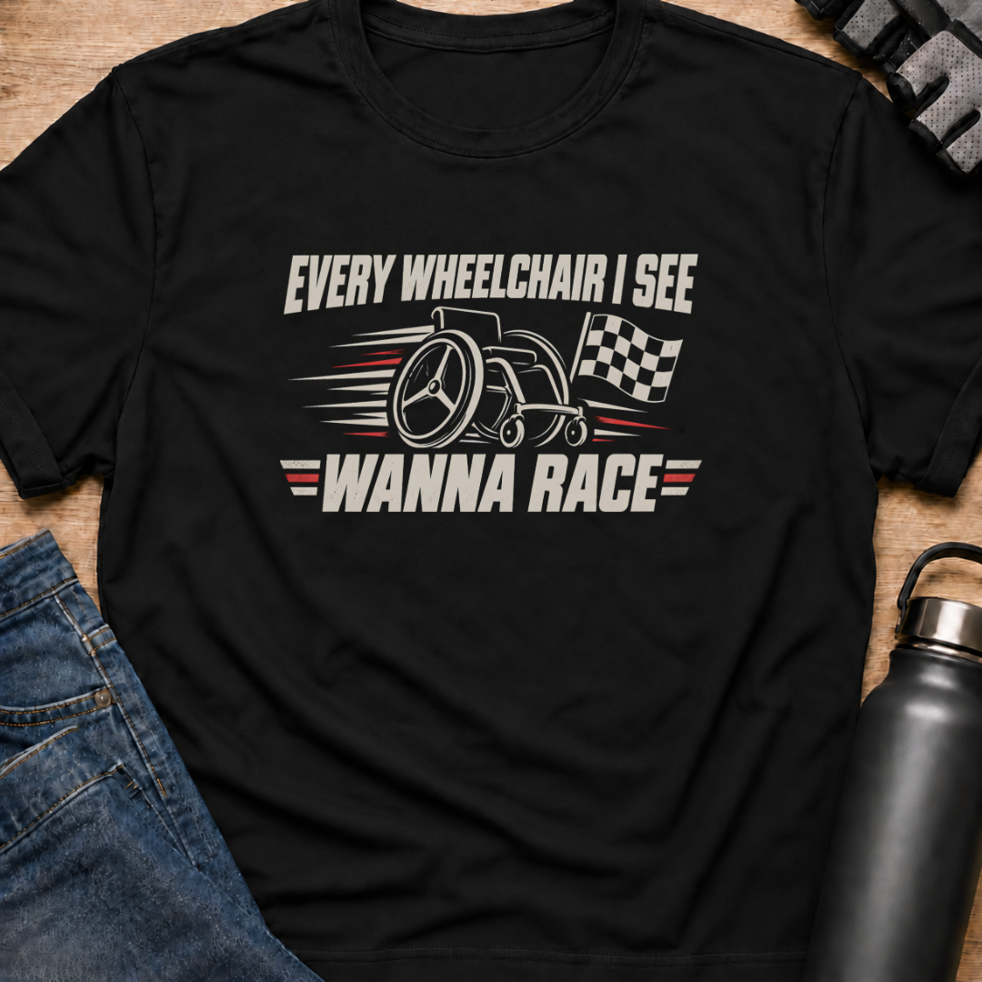 Printify T-Shirt Black / S Lets Race T-Shirt Lets Race T-Shirt