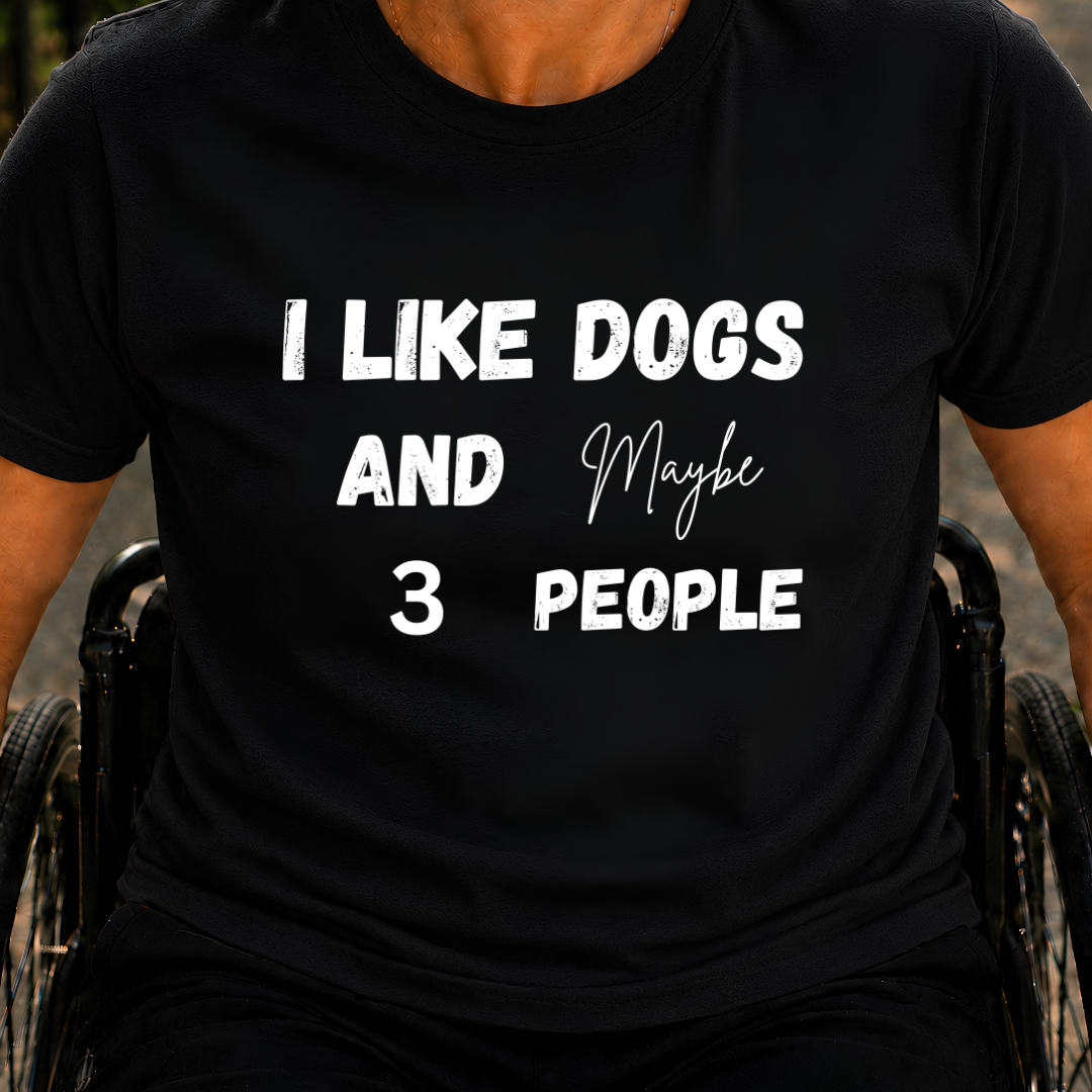Printify T-Shirt Black / S Maybe 3 People T-Shirt Maybe 3 People T-Shirt