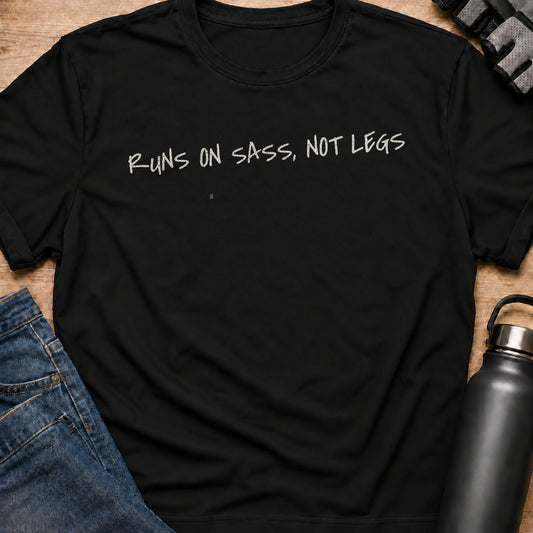 Printify T-Shirt Black / S Run On Sass T-Shirt Run On Sass T-Shirt