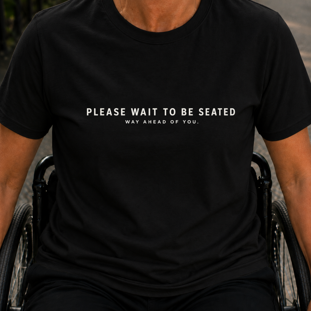 Printify T-Shirt Black / S Seated T-Shirt Seated T-Shirt
