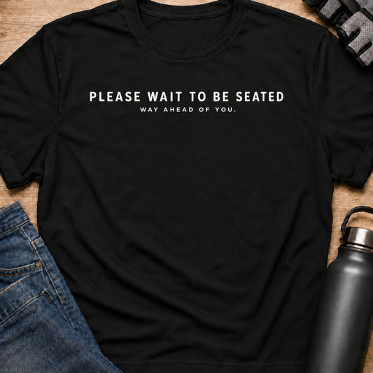 Printify T-Shirt Black / S Seated T-Shirt Seated T-Shirt