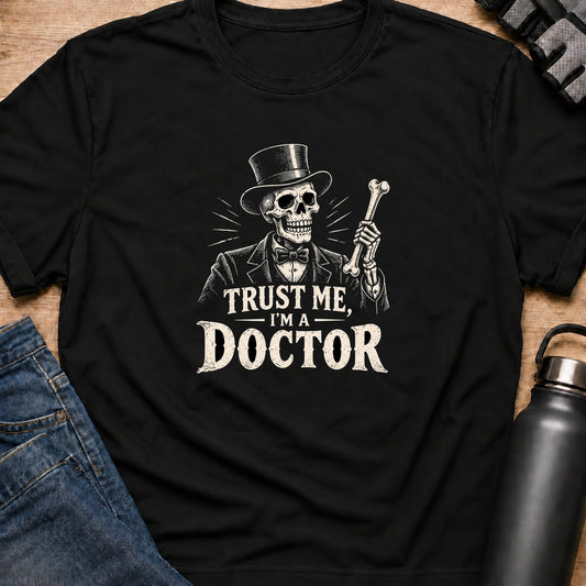 Printify T-Shirt Black / S Trust Me Im A Doctor T-Shirt Trust Me Im A Doctor T-Shirt