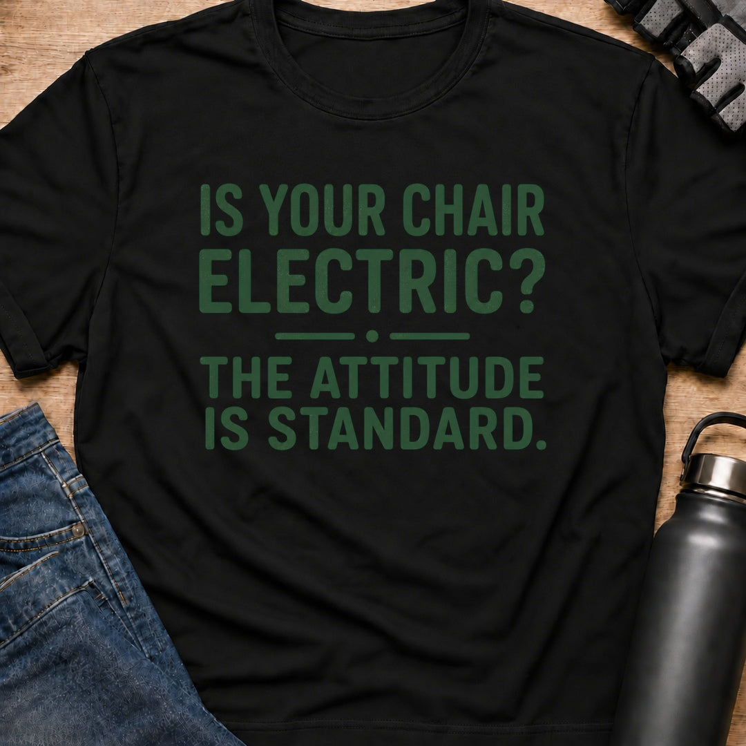 Printify T-Shirt Black / S Your Chair Electric T-Shirt Your Chair Electric T-Shirt
