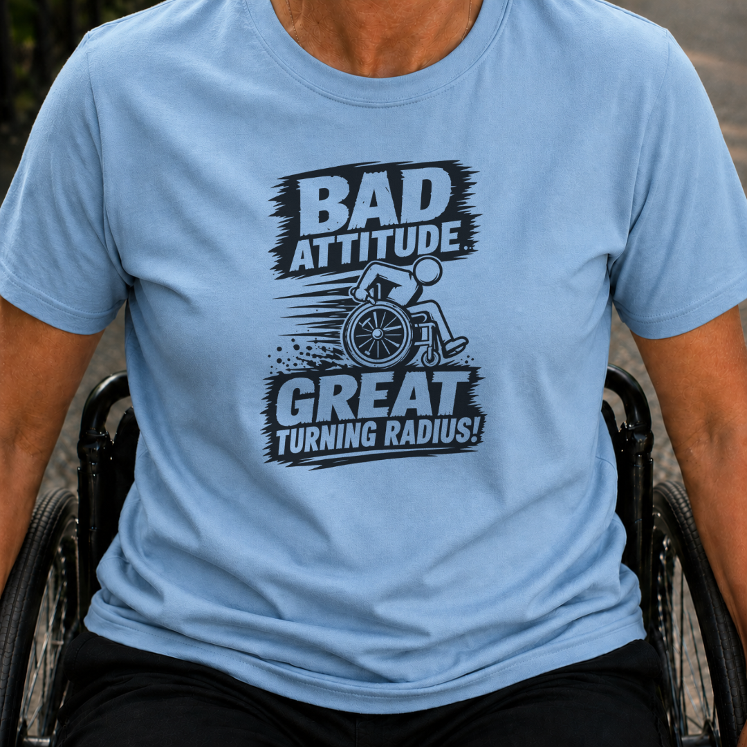 Printify T-Shirt Light Blue / S Bad Attitude T-Shirt Bad Attitude T-Shirt