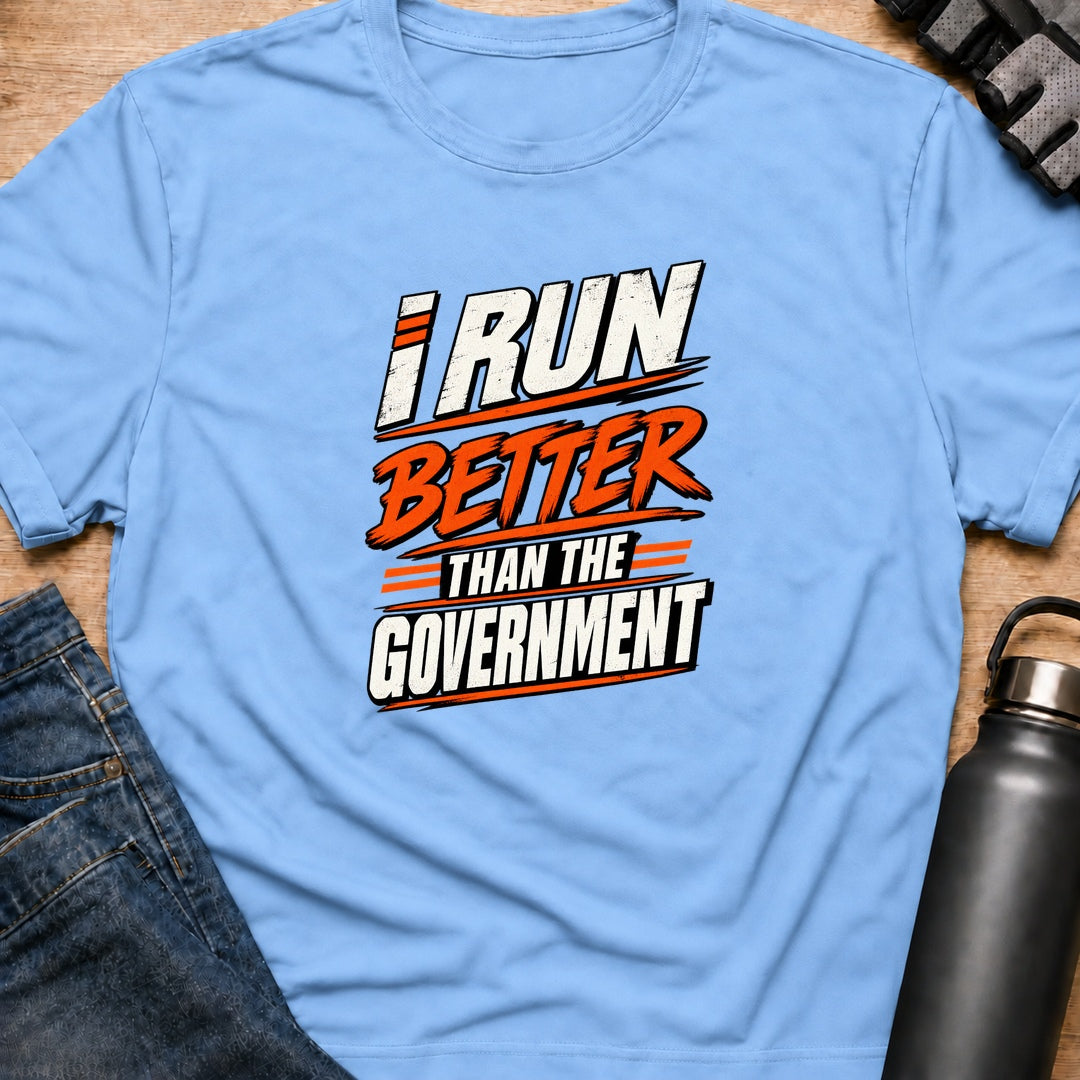 Printify T-Shirt Light Blue / S I Run T-Shirt I Run T-Shirt