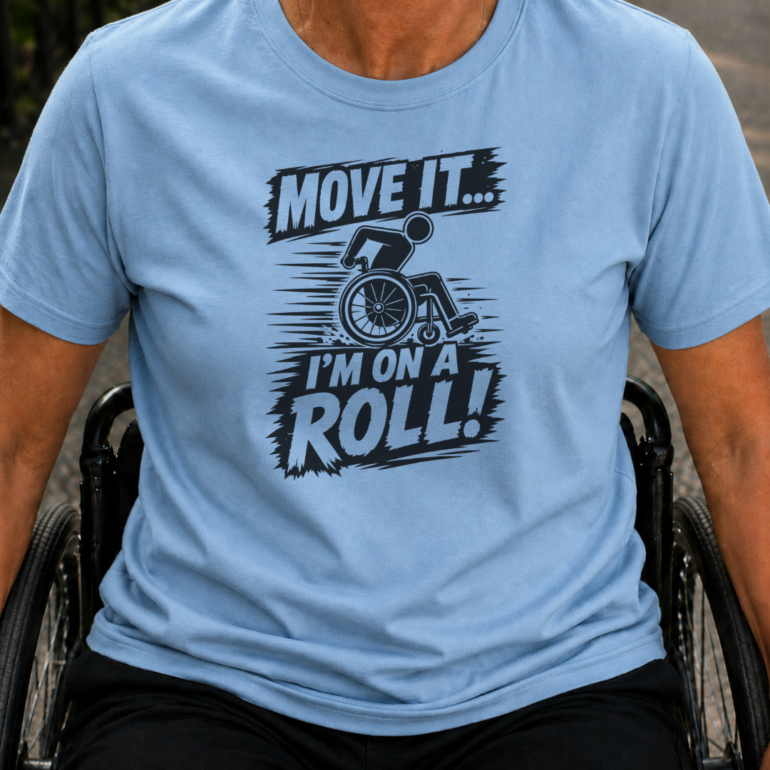 Printify T-Shirt Light Blue / S Move It T-Shirt Move It T-Shirt