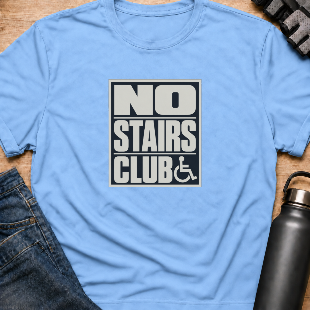Printify T-Shirt Light Blue / S No Stairs Club T-Shirt No Stairs Club T-Shirt