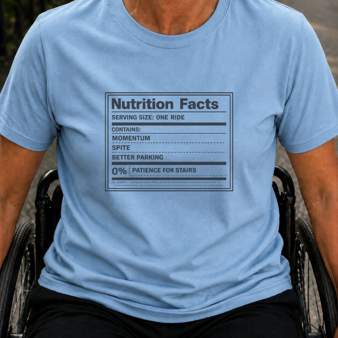 Printify T-Shirt Light Blue / S Nutrition Facts T-Shirt Nutrition Facts T-Shirt