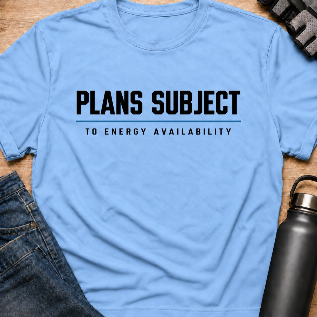 Printify T-Shirt Light Blue / S plans subject T-Shirt plans subject T-Shirt