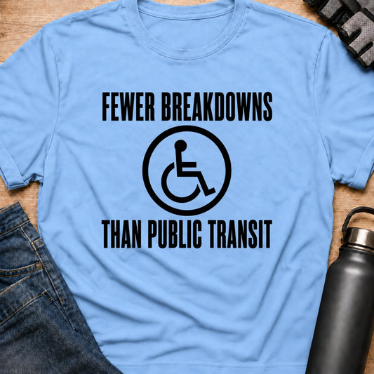 Printify T-Shirt Light Blue / S Public Transit T-Shirt Public Transit T-Shirt