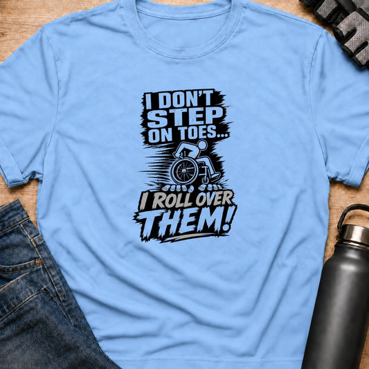 Printify T-Shirt Light Blue / S Step On Toe's T-Shirt Step On Toe's T-Shirt