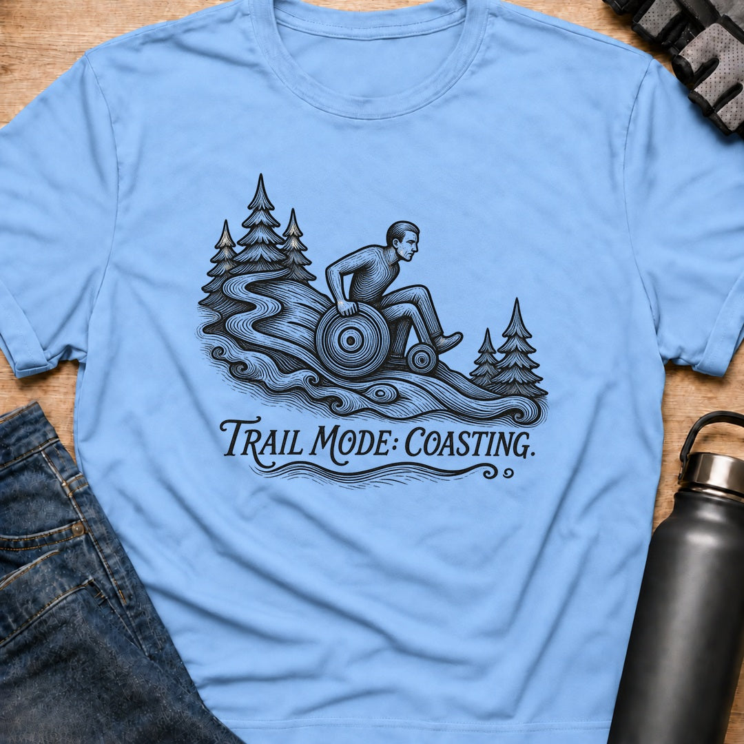 Printify T-Shirt Light Blue / S Trail Mode T-Shirt Trail Mode T-Shirt