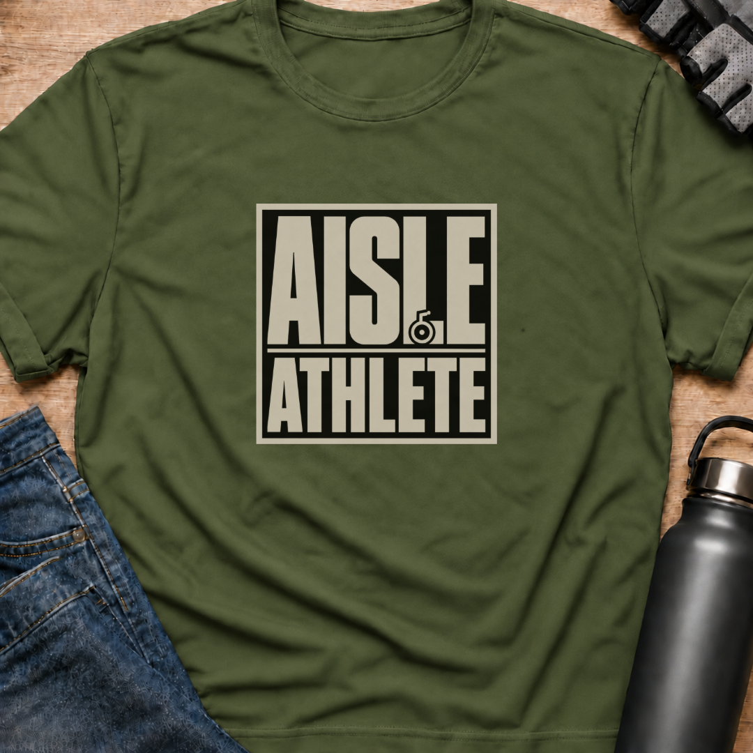 Printify T-Shirt Military Green / S Aisle Athlete T-Shirt Aisle Athlete T-Shirt