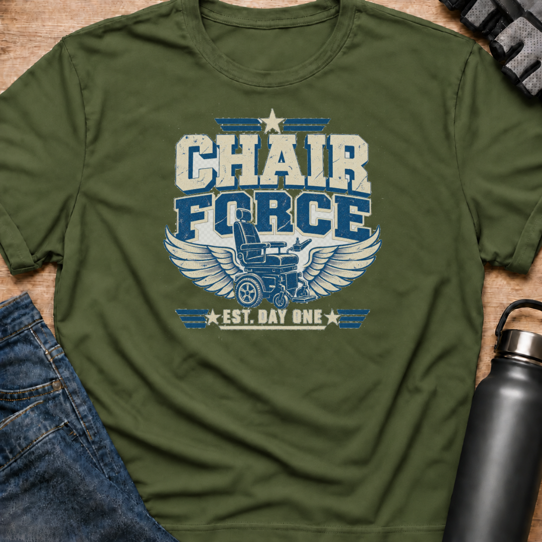 Printify T-Shirt Military Green / S Chair Force t-shirt Chair Force t-shirt