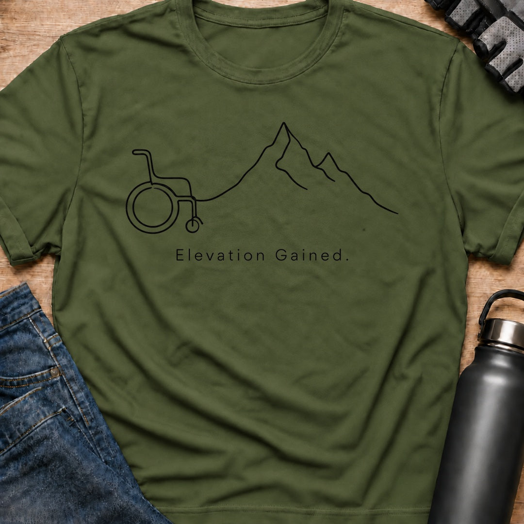 Printify T-Shirt Military Green / S Elevaation Gained T-Shirt Elevaation Gained T-Shirt