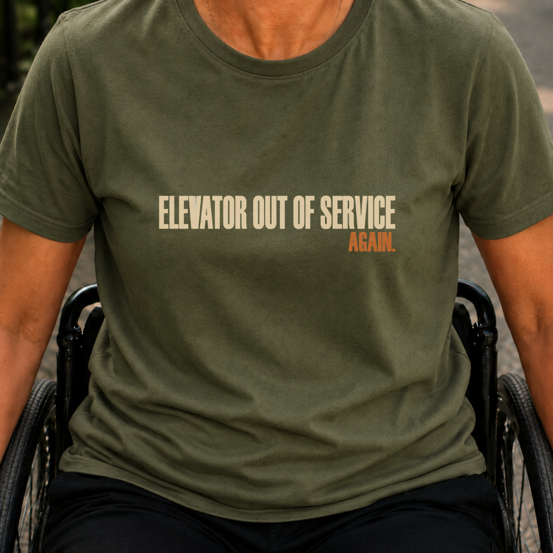 Printify T-Shirt Military Green / S Elevator Again T-Shirt Elevator Again T-Shirt