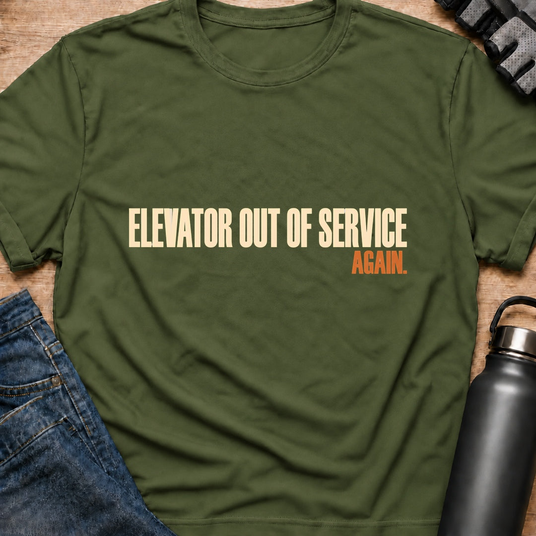 Printify T-Shirt Military Green / S Elevator Again T-Shirt Elevator Again T-Shirt