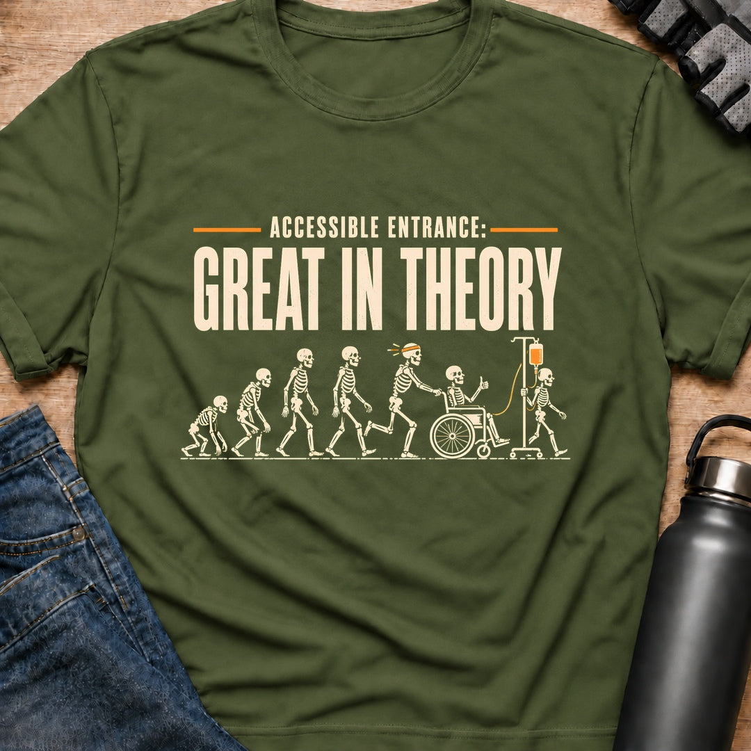 Printify T-Shirt Military Green / S Great In Theory T-Shirt Great In Theory T-Shirt