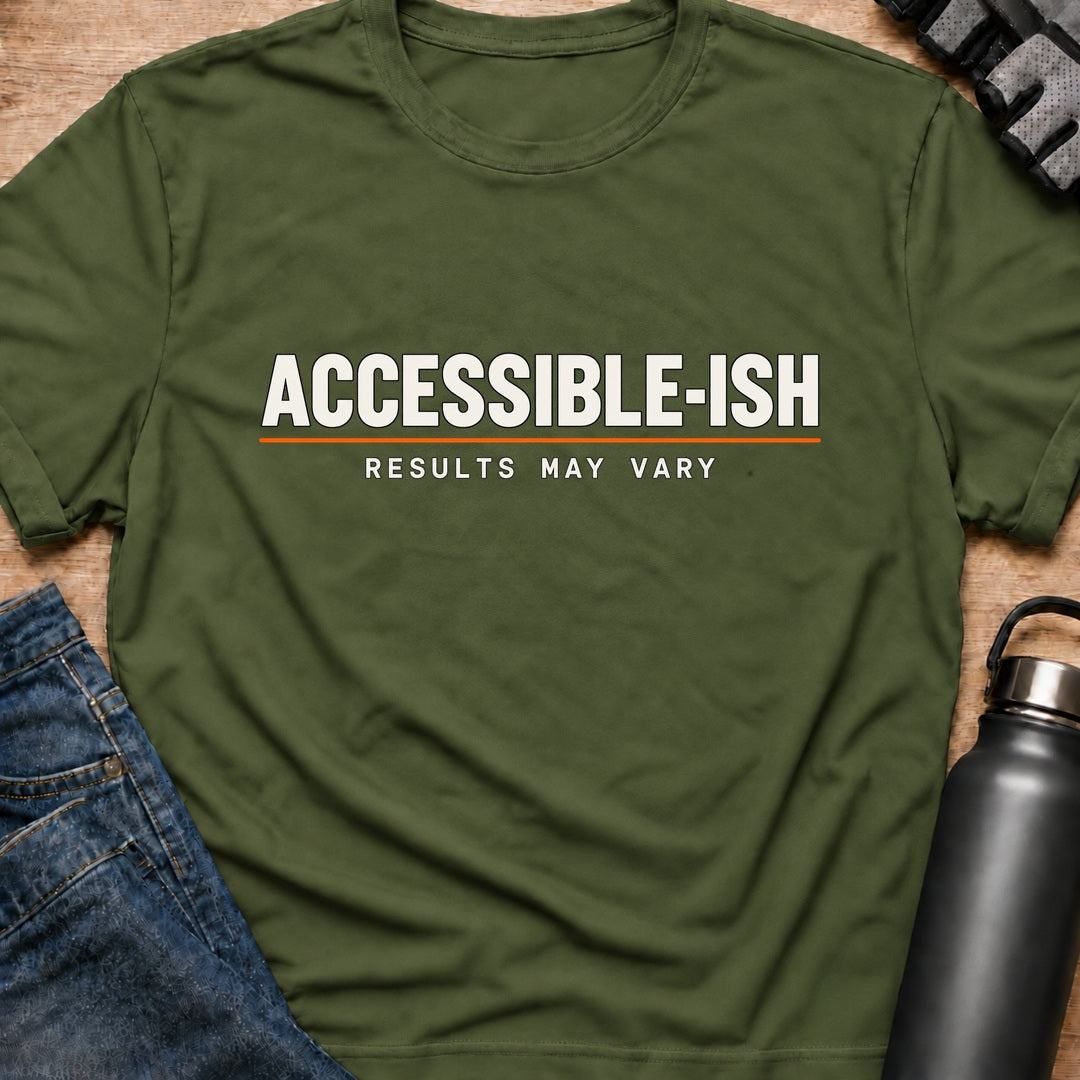 Printify T-Shirt Military Green / S NB23   Wheelchair User T-Shirt NB23   Wheelchair User T-Shirt