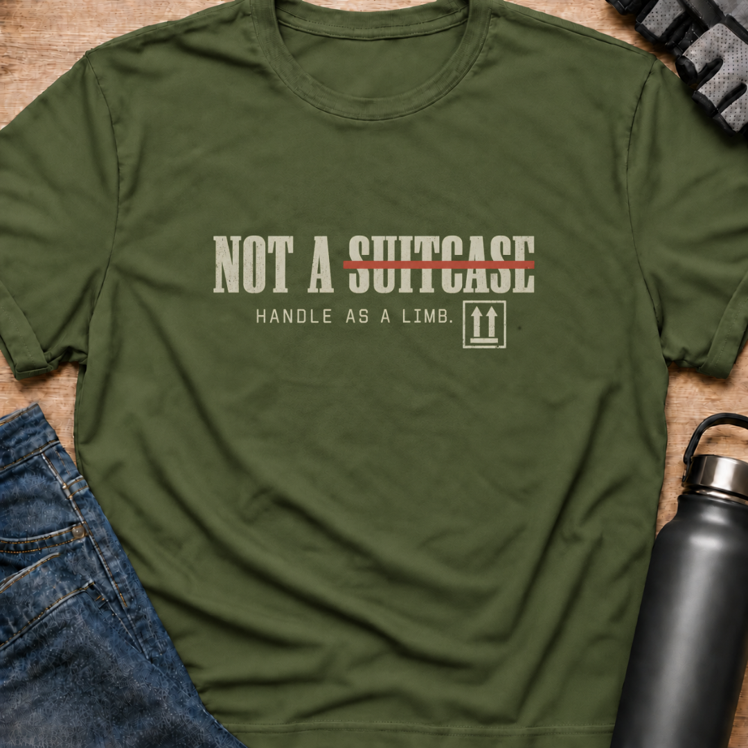 Printify T-Shirt Military Green / S Not A Suitcase T-Shirt Not A Suitcase T-Shirt