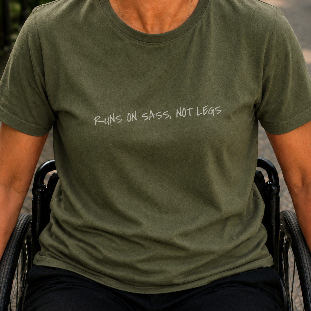 Printify T-Shirt Military Green / S Run On Sass T-Shirt Run On Sass T-Shirt