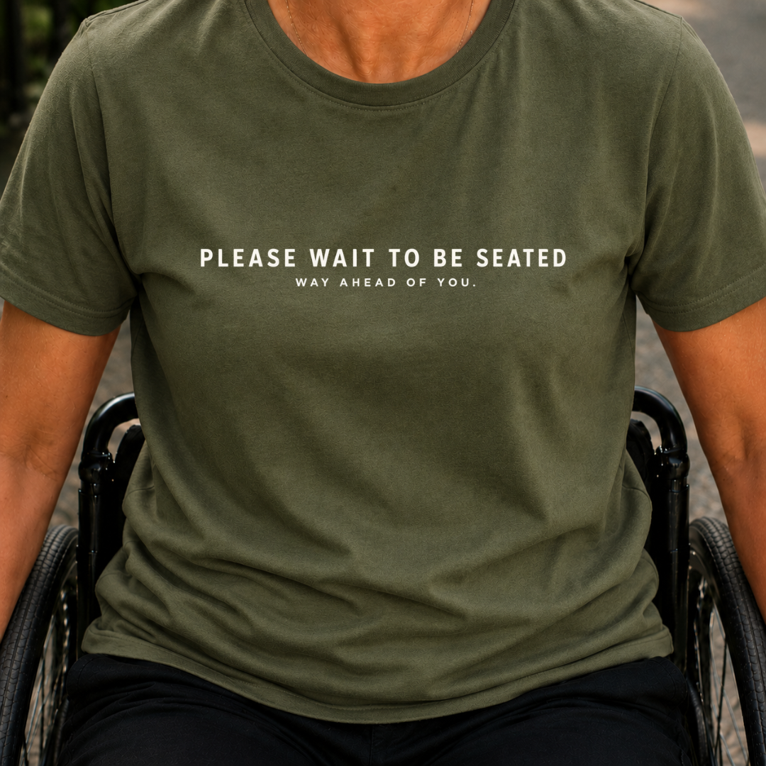 Printify T-Shirt Military Green / S Seated T-Shirt Seated T-Shirt