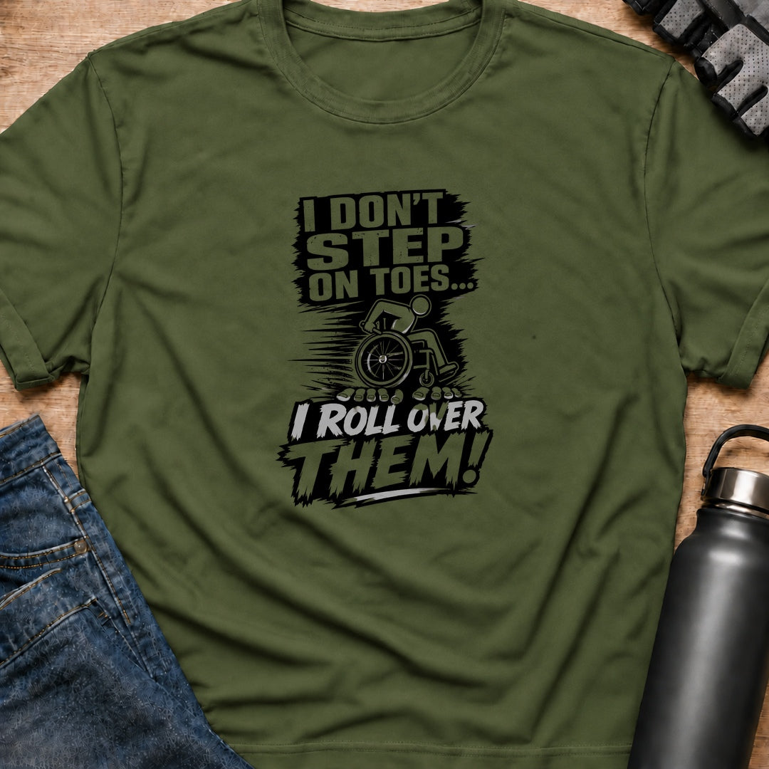 Printify T-Shirt Military Green / S Step On Toe's T-Shirt Step On Toe's T-Shirt
