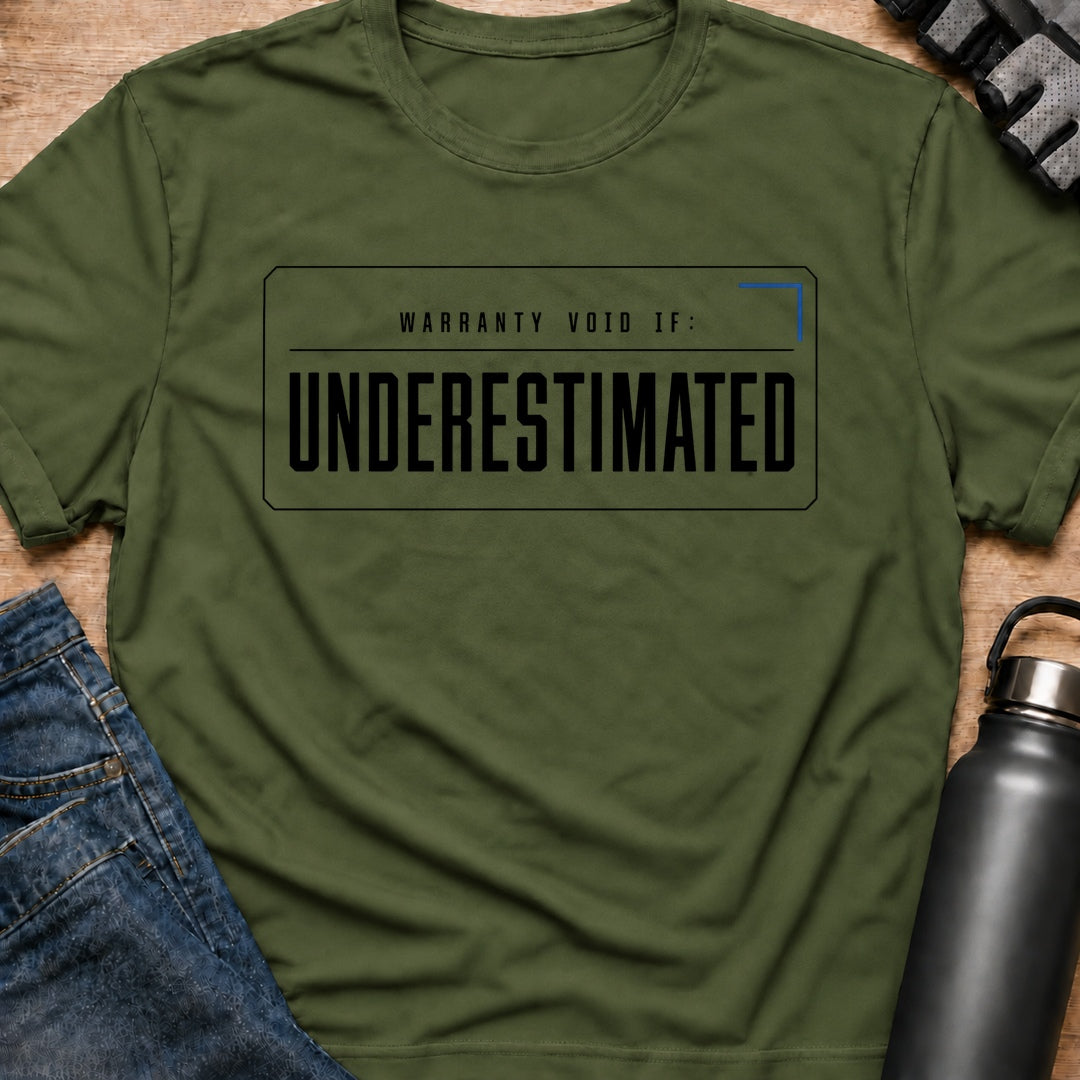Printify T-Shirt Military Green / S Underestimated T-Shirt Underestimated T-Shirt