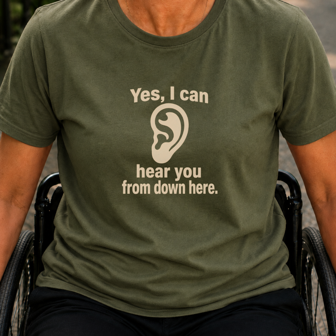 Printify T-Shirt Military Green / S Yes I Can T-Shirt Yes I Can T-Shirt