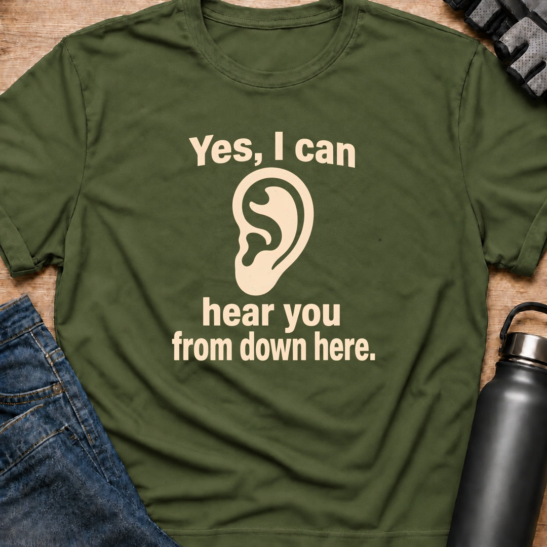 Printify T-Shirt Military Green / S Yes I Can T-Shirt Yes I Can T-Shirt