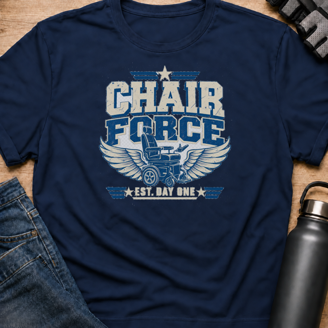Printify T-Shirt Navy / S Chair Force t-shirt Chair Force t-shirt