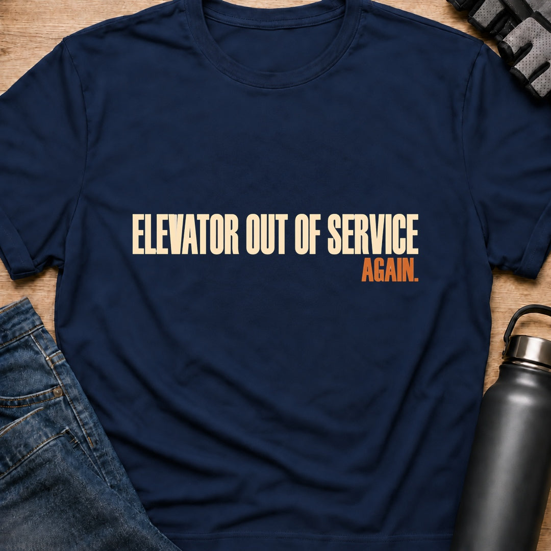 Printify T-Shirt Navy / S Elevator Again T-Shirt Elevator Again T-Shirt