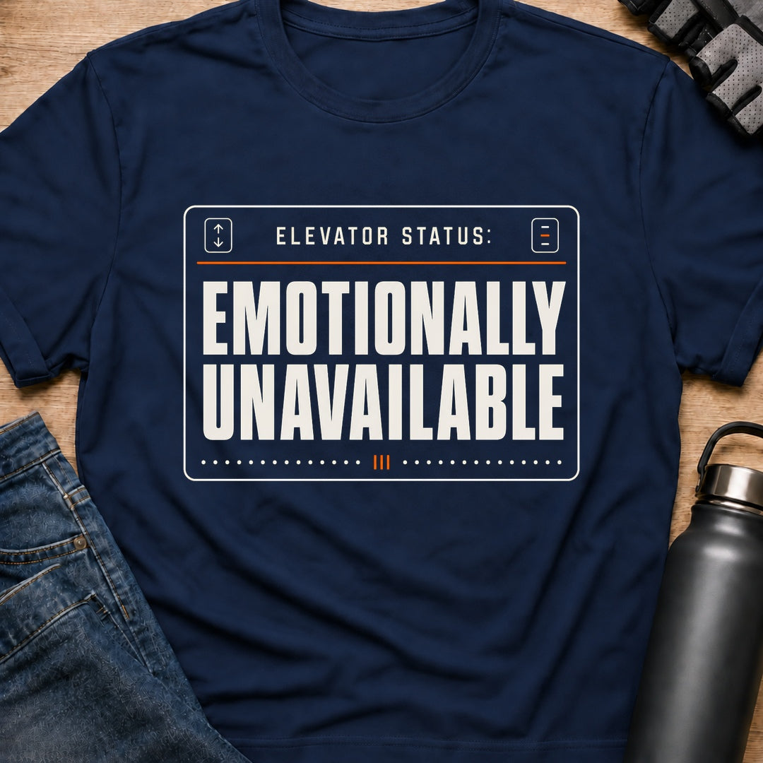 Printify T-Shirt Navy / S Emotionally Unavailable T-Shirt Emotionally Unavailable T-Shirt