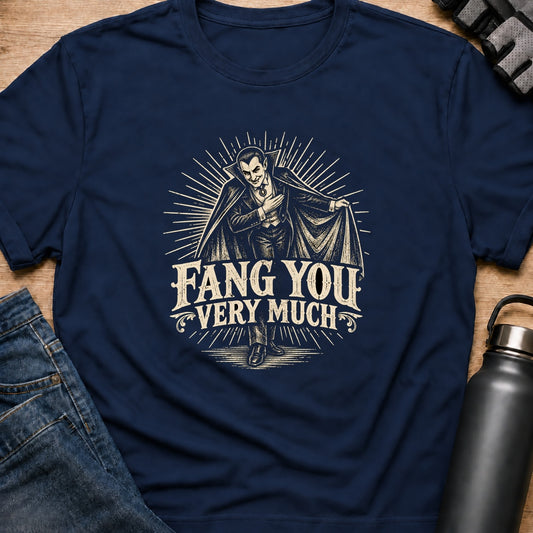 Printify T-Shirt Navy / S Fang You T-Shirt Fang You T-Shirt