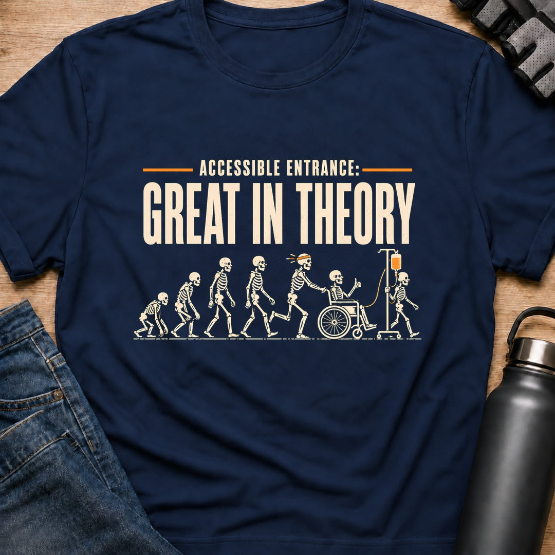 Printify T-Shirt Navy / S Great In Theory T-Shirt Great In Theory T-Shirt