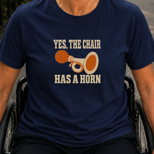 Printify T-Shirt Navy / S Horn T-Shirt Horn T-Shirt