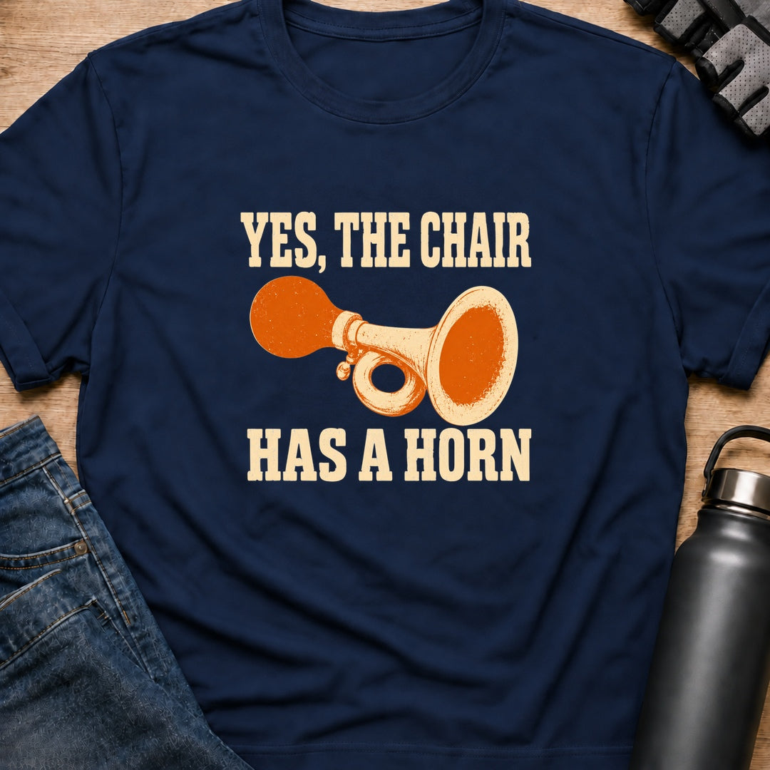 Printify T-Shirt Navy / S Horn T-Shirt Horn T-Shirt