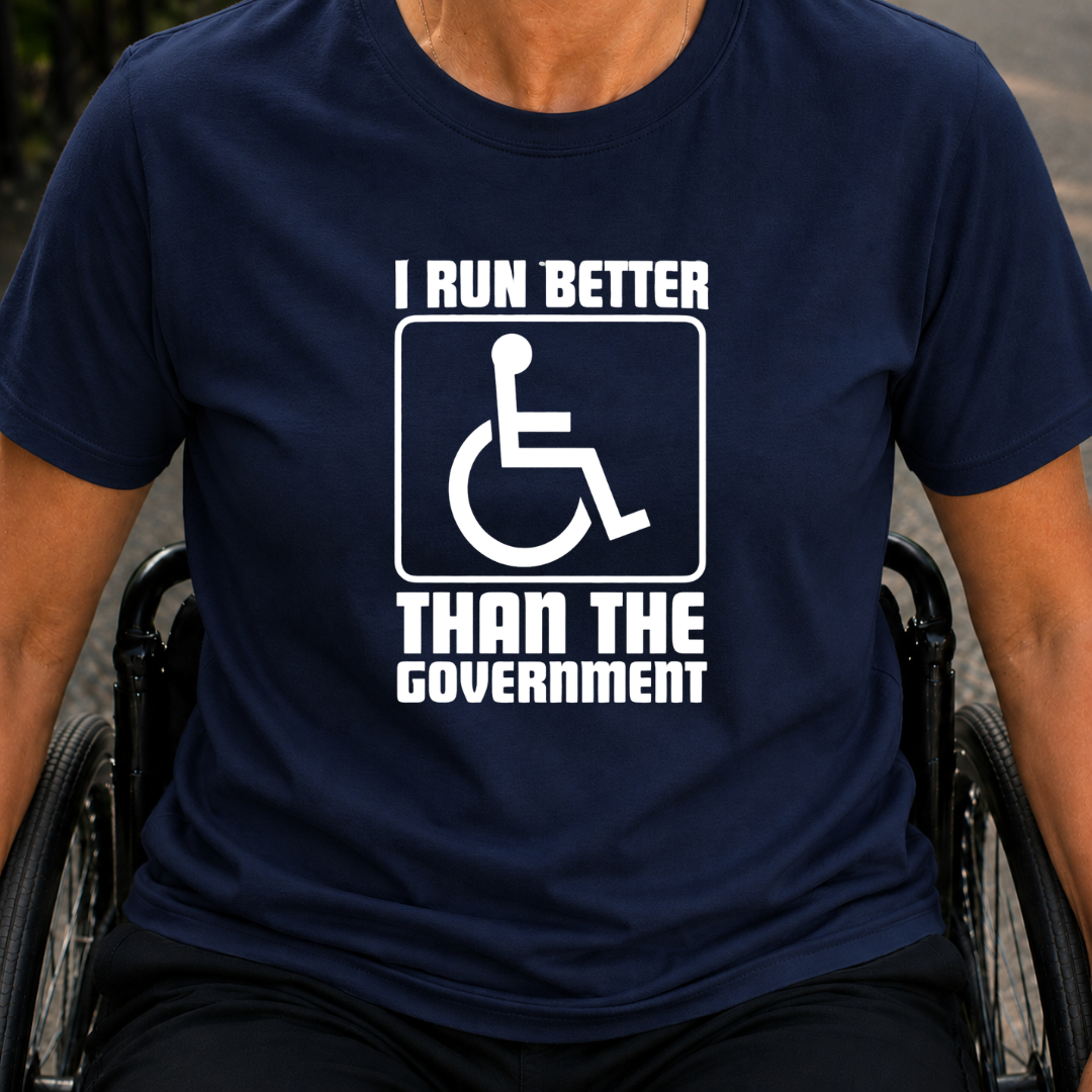 Printify T-Shirt Navy / S I Run Better than The Government T-Shirt I Run Better than The Government T-Shirt