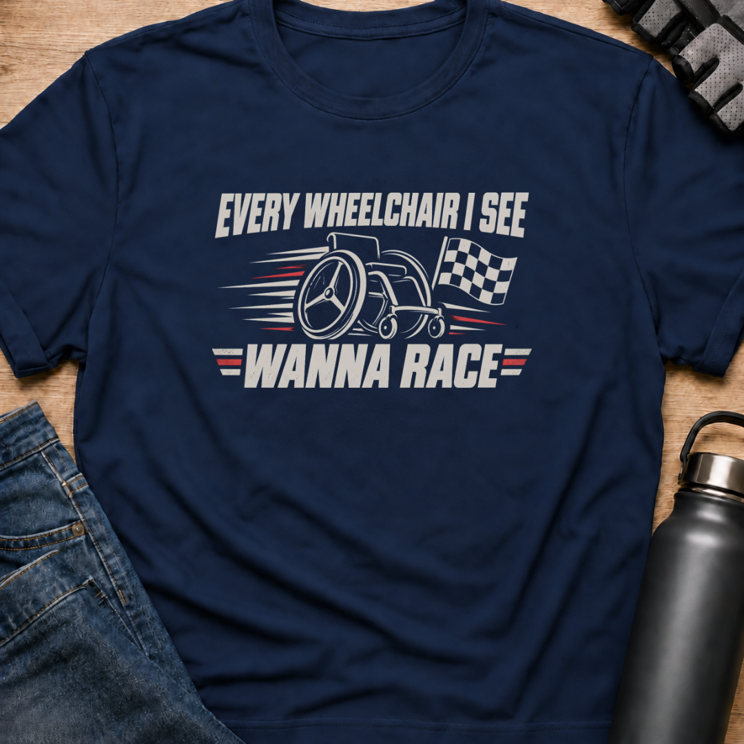 Printify T-Shirt Navy / S Lets Race T-Shirt Lets Race T-Shirt