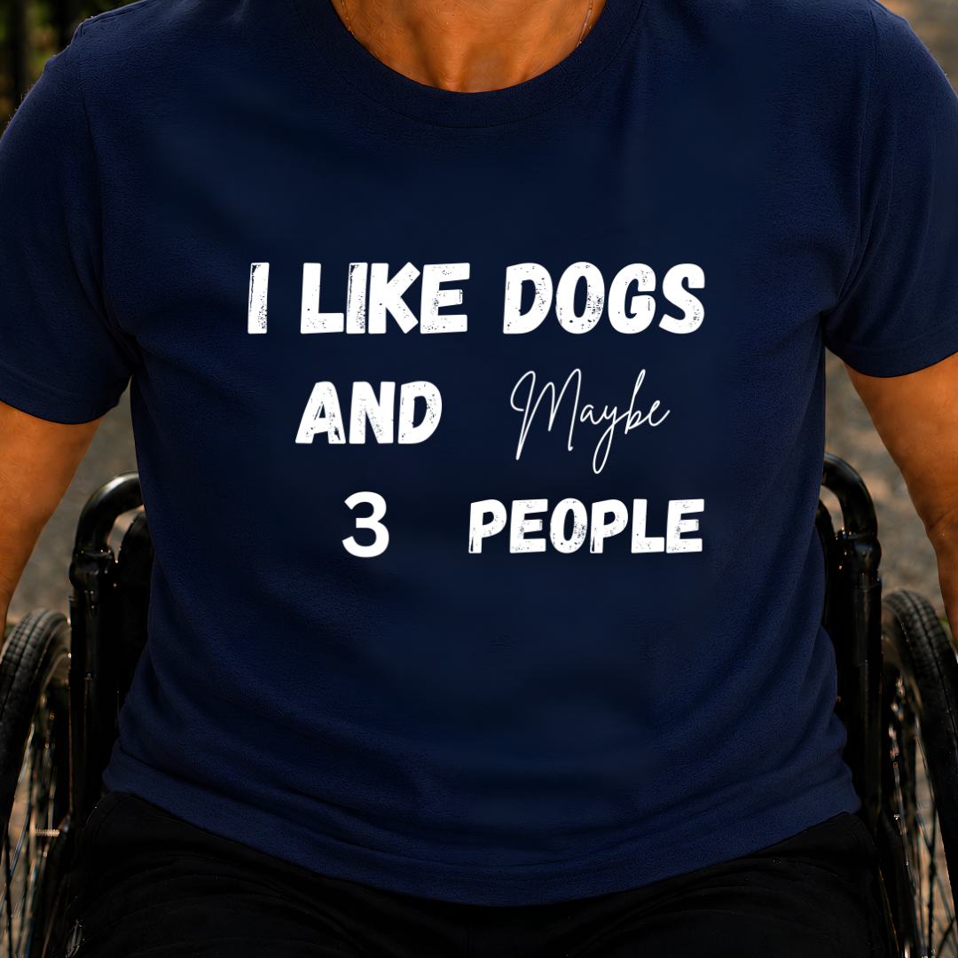 Printify T-Shirt Navy / S Maybe 3 People T-Shirt Maybe 3 People T-Shirt