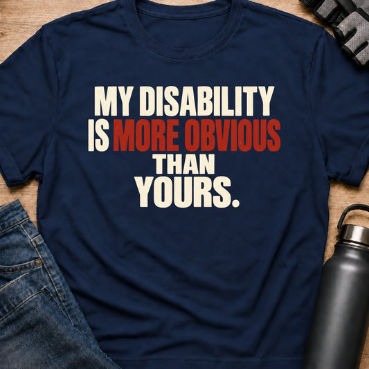 Printify T-Shirt Navy / S More Obvious T-Shirt More Obvious T-Shirt
