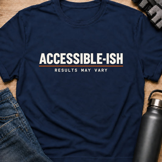 Printify T-Shirt Navy / S NB23   Wheelchair User T-Shirt NB23   Wheelchair User T-Shirt