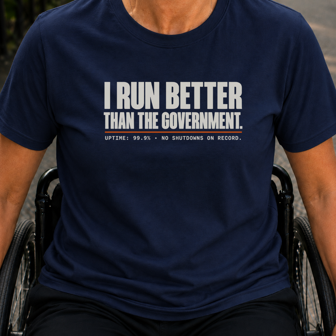 Printify T-Shirt Navy / S No Shutdowns T-Shirt No Shutdowns T-Shirt