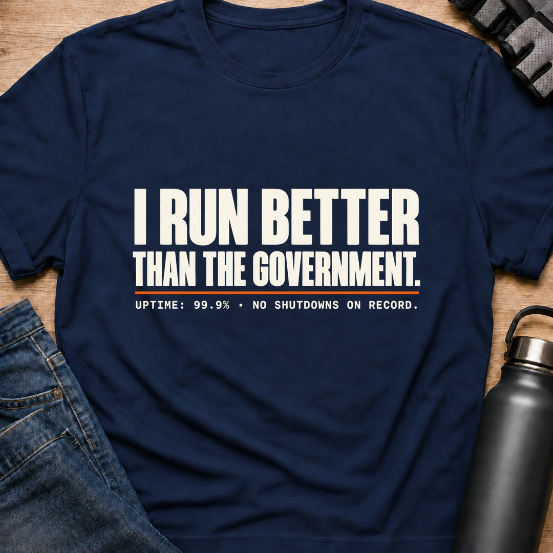 Printify T-Shirt Navy / S No Shutdowns T-Shirt No Shutdowns T-Shirt